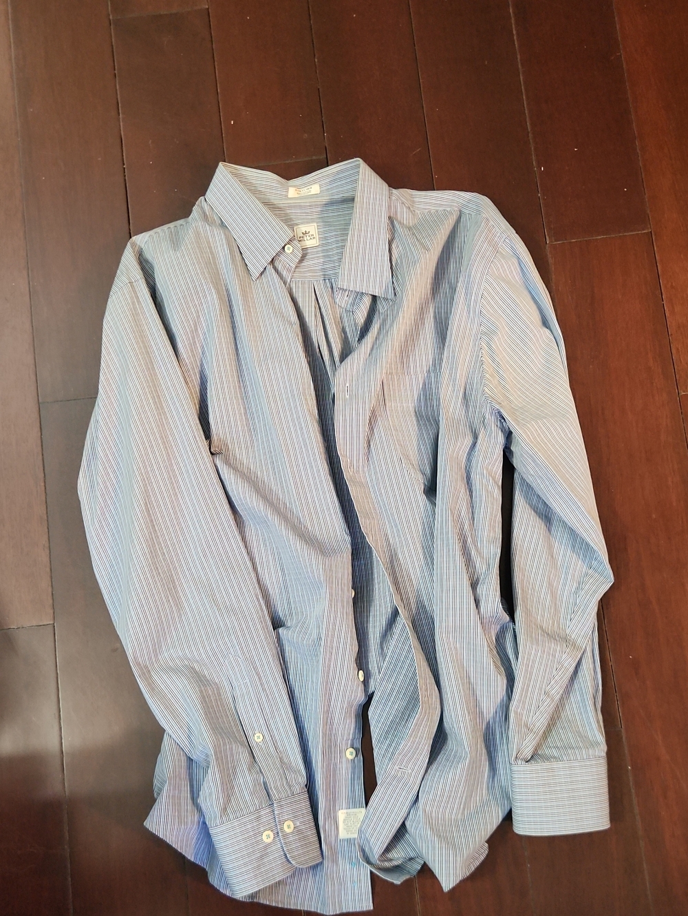 Peter Millar Men's Blue Stripe Button-Down Shirt